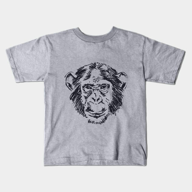 Rock Monkeys Records Kids T-Shirt by B A Y S T A L T